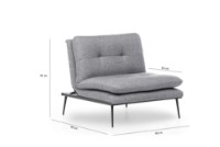 Кресло Atelier Del Sofa Martin Solo Grey GR110 фото №9 — интернет-магазин Desire.md