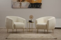 Кресло Atelier Del Sofa Eses Cream Bouclette фото №4 — интернет-магазин Desire.md