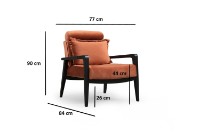 Кресло Atelier Del Sofa Apollo Cinnamon фото №9 — интернет-магазин Desire.md