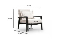 Fotoliu Atelier Del Sofa Apollo Cream imaginea #7 — magazin online Desire.md