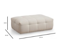 Fotoliu moale Atelier Del Sofa Cady Ottoman Beige imaginea #3 — magazin online Desire.md