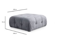 Fotoliu moale Atelier Del Sofa Amaris Grey imaginea #2 — magazin online Desire.md