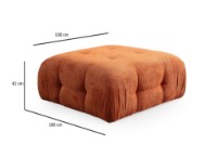 Fotoliu moale Atelier Del Sofa Amaris Orange imaginea #2 — magazin online Desire.md