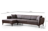 Угловой диван Atelier Del Sofa Belissimo Left Dark Grey фото №8 — интернет-магазин Desire.md