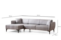 Угловой диван Atelier Del Sofa Belissimo Left Grey фото №8 — интернет-магазин Desire.md