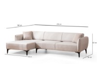 Угловой диван Atelier Del Sofa Belissimo Left Off White фото №8 — интернет-магазин Desire.md