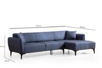 Угловой диван Atelier Del Sofa Belissimo Right Blue фото №8 — интернет-магазин Desire.md