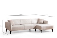 Угловой диван Atelier Del Sofa Belissimo Right Off White фото №8 — интернет-магазин Desire.md