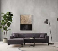 Угловой диван Atelier Del Sofa New Petra Left Anthracite фото №2 — интернет-магазин Desire.md