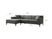 Угловой диван Atelier Del Sofa New Petra Left Green фото №9 — интернет-магазин Desire.md