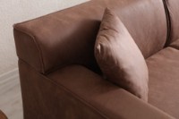 Угловой диван Atelier Del Sofa New Petra Right Cognac фото №5 — интернет-магазин Desire.md