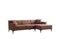 Угловой диван Atelier Del Sofa New Petra Right Cognac фото №7 — интернет-магазин Desire.md