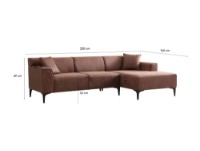 Угловой диван Atelier Del Sofa New Petra Right Cognac фото №9 — интернет-магазин Desire.md