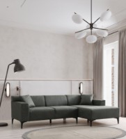 Угловой диван Atelier Del Sofa New Petra Right Green