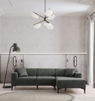 Угловой диван Atelier Del Sofa New Petra Right Green фото №2 — интернет-магазин Desire.md