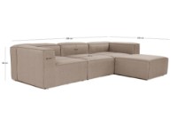 Угловой диван Atelier Del Sofa Fora Brown фото №19 — интернет-магазин Desire.md