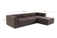 Угловой диван Atelier Del Sofa Fora Dark Brown фото №13 — интернет-магазин Desire.md