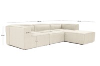 Угловой диван Atelier Del Sofa Fora Ecru фото №18 — интернет-магазин Desire.md
