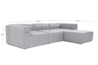 Угловой диван Atelier Del Sofa Fora Grey фото №15 — интернет-магазин Desire.md