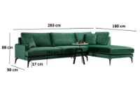 Угловой диван Atelier Del Sofa Papira фото №5 — интернет-магазин Desire.md