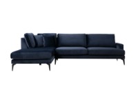 Угловой диван Atelier Del Sofa Papira Left Navy Blue фото №3 — интернет-магазин Desire.md