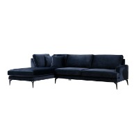 Угловой диван Atelier Del Sofa Papira Left Navy Blue фото №4 — интернет-магазин Desire.md