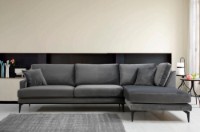 Угловой диван Atelier Del Sofa Papira Right Anthracite фото №3 — интернет-магазин Desire.md