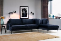 Угловой диван Atelier Del Sofa Papira Right Navy Blue