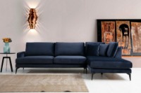 Угловой диван Atelier Del Sofa Papira Right Navy Blue фото №2 — интернет-магазин Desire.md