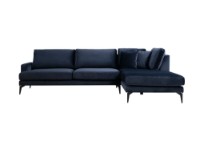 Угловой диван Atelier Del Sofa Papira Right Navy Blue фото №4 — интернет-магазин Desire.md
