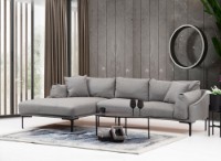 Угловой диван Atelier Del Sofa Leo Left Grey фото №2 — интернет-магазин Desire.md