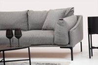 Угловой диван Atelier Del Sofa Leo Left Grey фото №3 — интернет-магазин Desire.md
