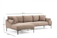 Угловой диван Atelier Del Sofa Leo Left Mocha фото №7 — интернет-магазин Desire.md