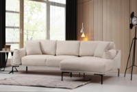 Угловой диван Atelier Del Sofa Leo Right Cream фото №2 — интернет-магазин Desire.md