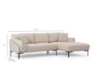 Угловой диван Atelier Del Sofa Leo Right Cream фото №7 — интернет-магазин Desire.md