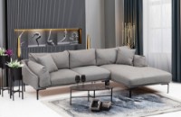 Угловой диван Atelier Del Sofa Leo Right Grey фото №2 — интернет-магазин Desire.md