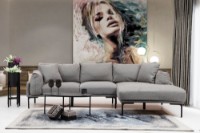 Угловой диван Atelier Del Sofa Leo Right Grey фото №3 — интернет-магазин Desire.md