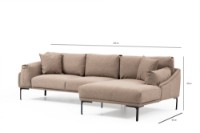 Угловой диван Atelier Del Sofa Leo Right Mocha фото №7 — интернет-магазин Desire.md