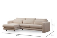 Угловой диван Atelier Del Sofa Lily Left Cream фото №7 — интернет-магазин Desire.md