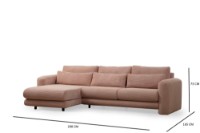 Угловой диван Atelier Del Sofa Lily Left Pink фото №7 — интернет-магазин Desire.md