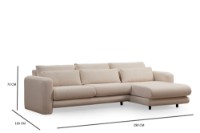 Угловой диван Atelier Del Sofa Lily Right Cream фото №7 — интернет-магазин Desire.md
