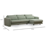 Угловой диван Atelier Del Sofa Lily Right Green фото №7 — интернет-магазин Desire.md
