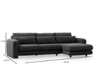 Угловой диван Atelier Del Sofa Lily Right Grey фото №10 — интернет-магазин Desire.md
