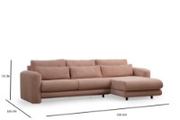 Угловой диван Atelier Del Sofa Lily Right Pink фото №7 — интернет-магазин Desire.md