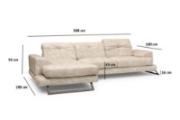 Угловой диван Atelier Del Sofa Frido Corner Left Beige фото №10 — интернет-магазин Desire.md