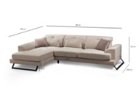 Угловой диван Atelier Del Sofa Frido Corner Left Ecru фото №14 — интернет-магазин Desire.md
