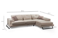 Угловой диван Atelier Del Sofa Frido Corner Right Ecru фото №15 — интернет-магазин Desire.md