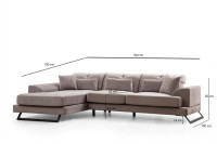 Угловой диван Atelier Del Sofa Frido Left Light Grey фото №8 — интернет-магазин Desire.md