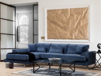 Угловой диван Atelier Del Sofa Frido Left Navy Blue