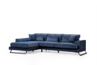 Угловой диван Atelier Del Sofa Frido Left Navy Blue фото №6 — интернет-магазин Desire.md